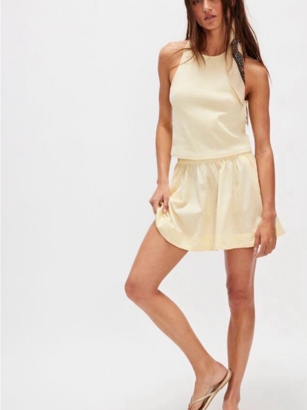 Free people Free-est yellow Milani set size Medium (Bin A4)